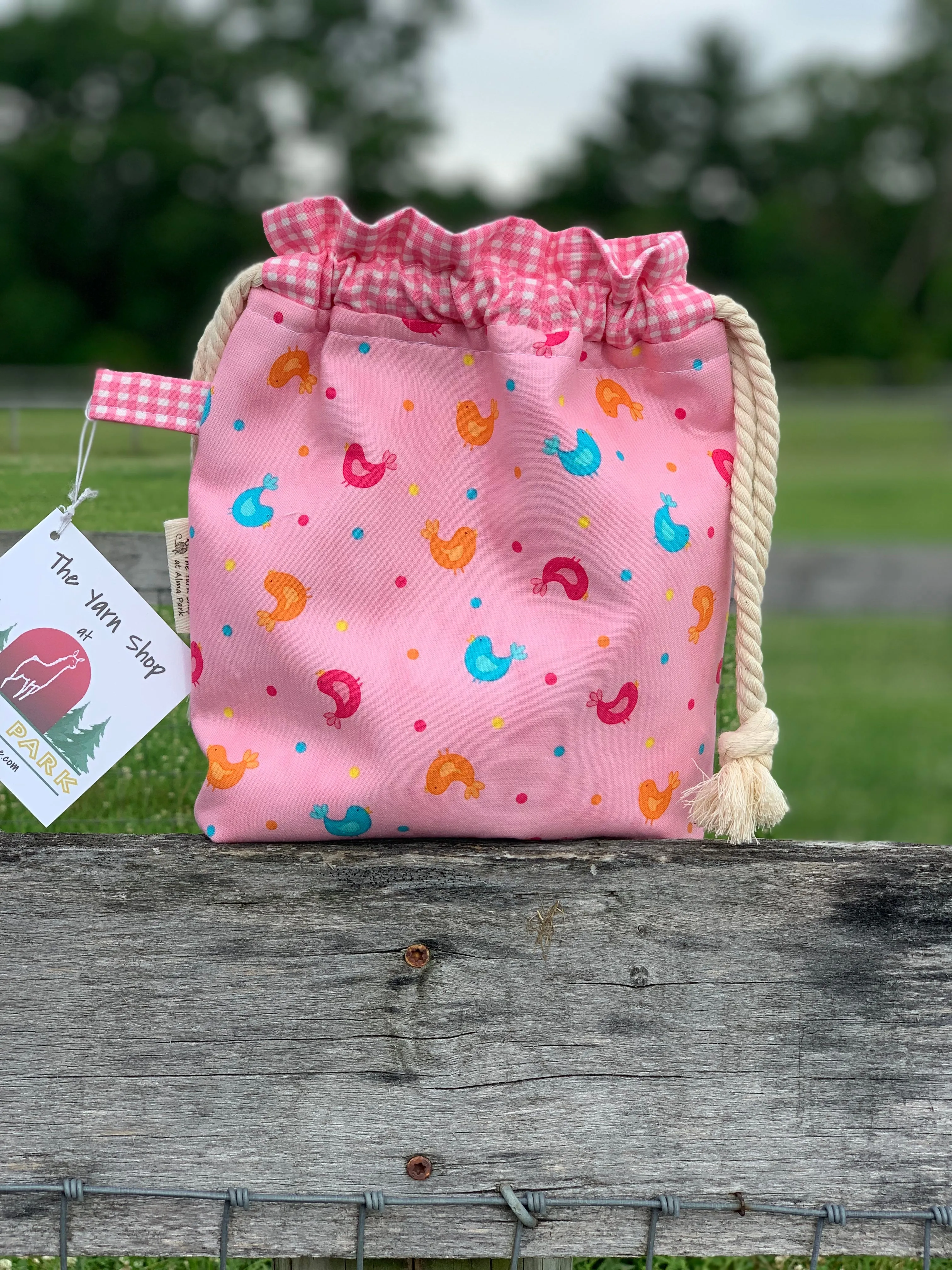 Drawstring Project Bag by Rose - BIRDIES
