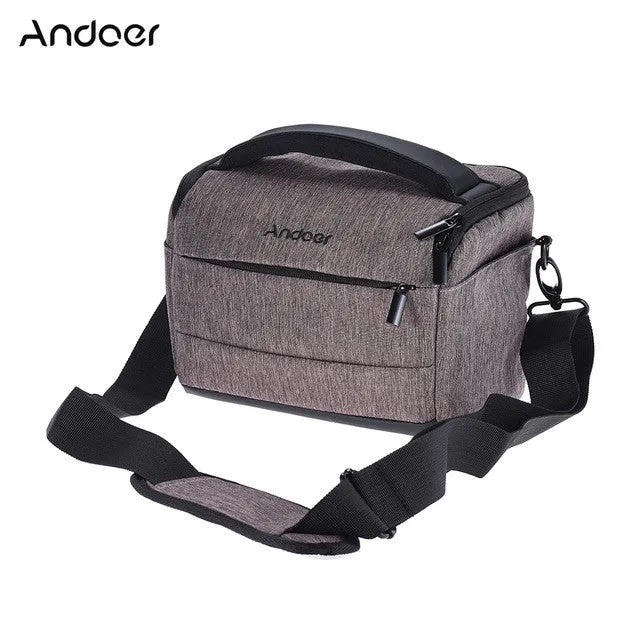 DSLR Camera Bag Fashion Polyester Shoulder Bag Camera Case for Canon Nikon Sony FujiFilm Olympus Panasonic DSLR Cameras