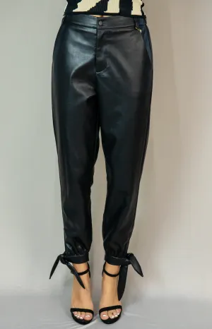 Eco Leather Tie Pant
