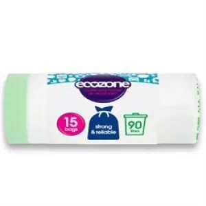 Ecozone | Biodegradable Bin Liners - 90lt - 15 bags | 20bag