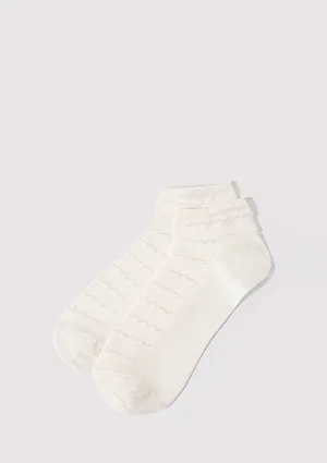 Ecru Ankle Socks