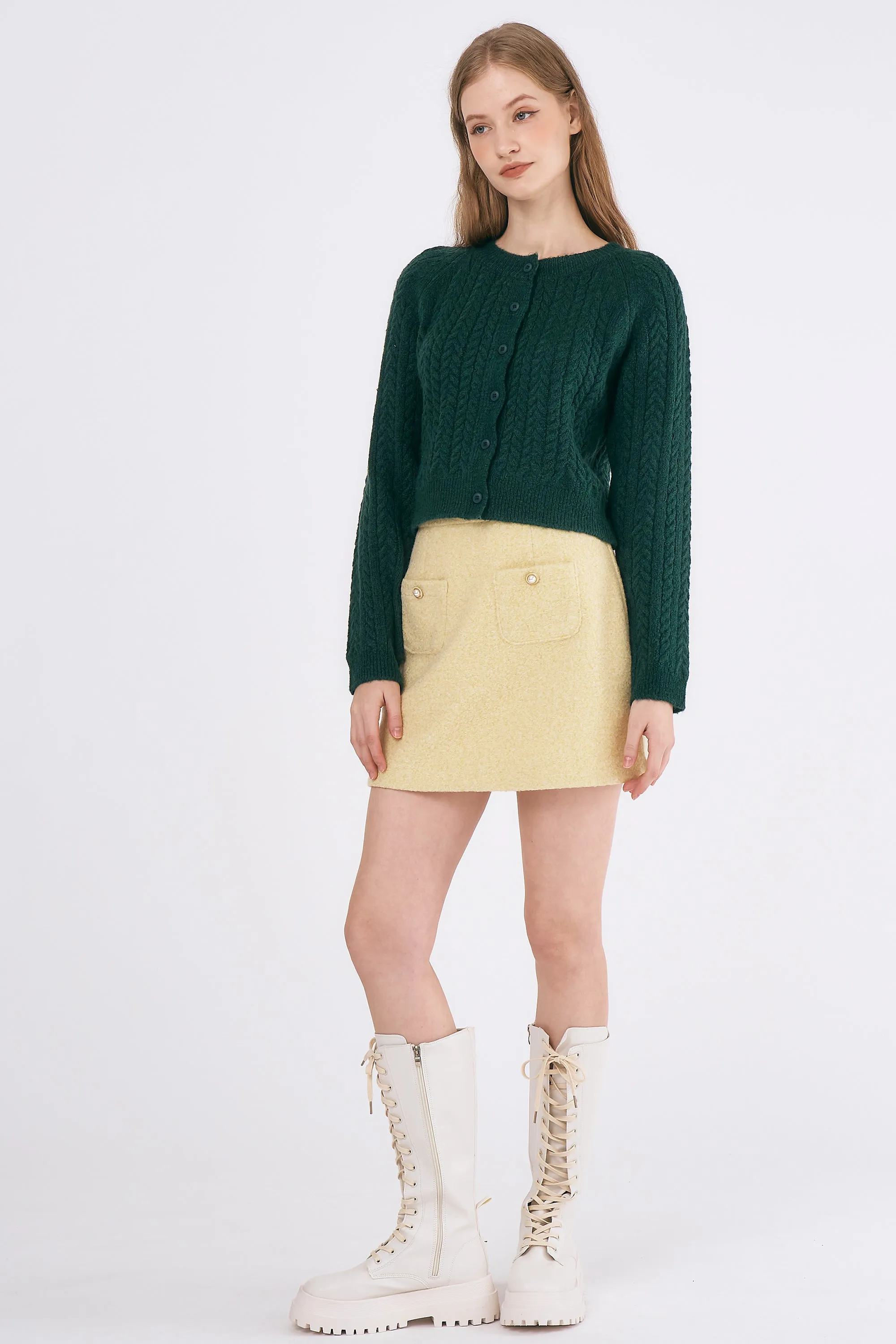 Ellie Cable Knitted Cardigan