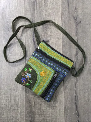 Embroidered Passport Bag