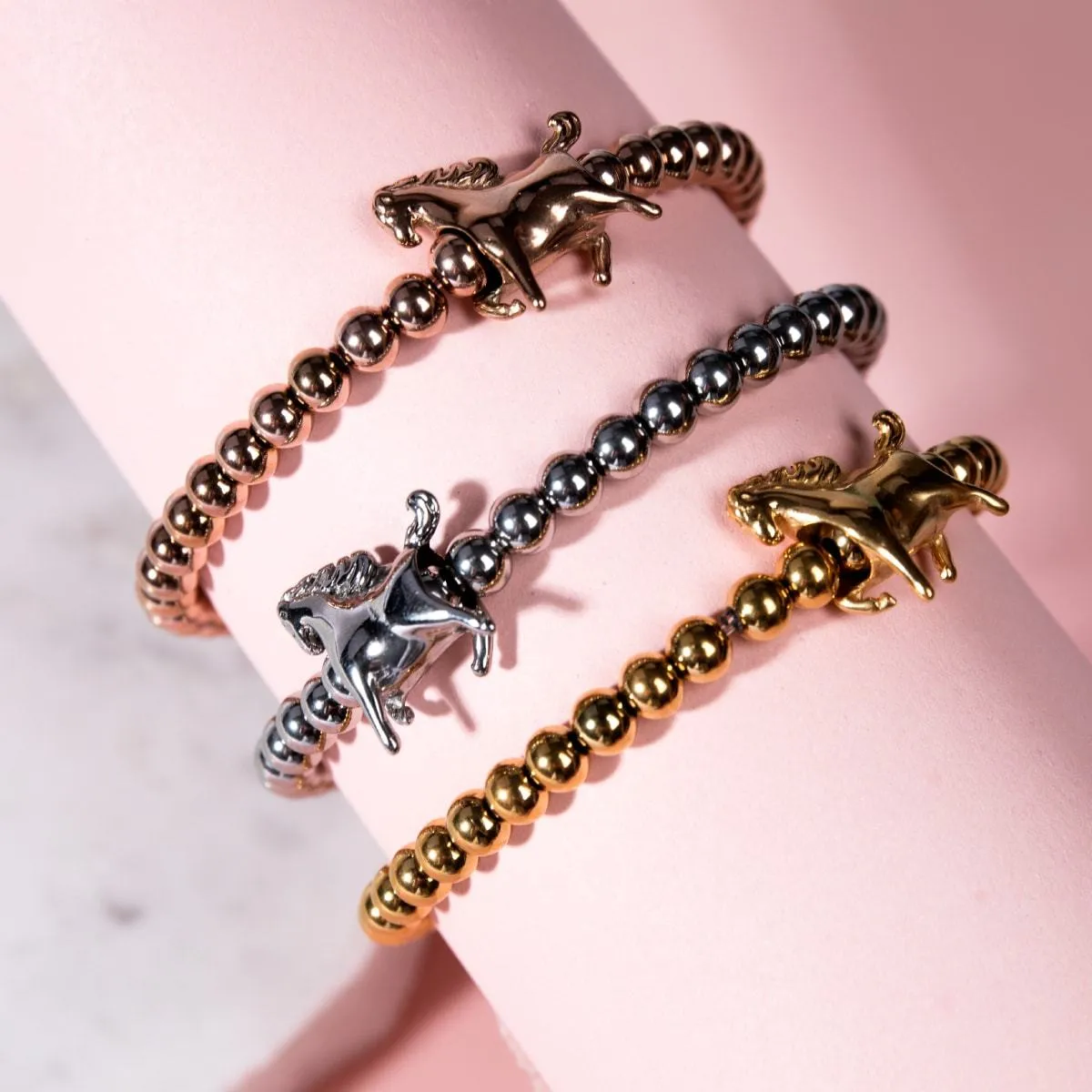 Equestrian | Silver | Horse Charm Bracelet