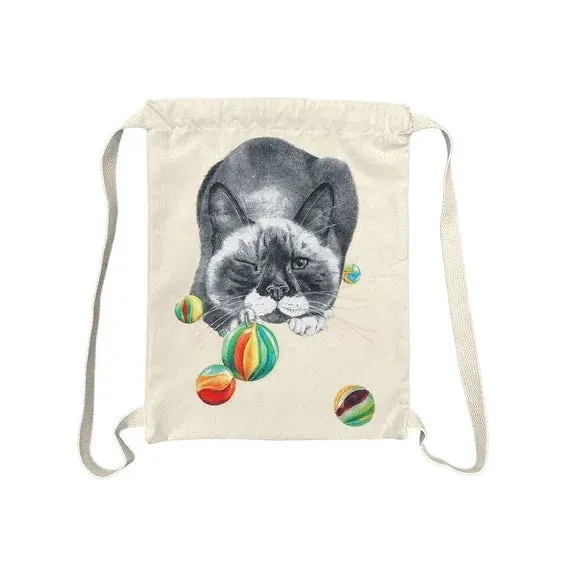Eric & Christopher Drawstring Bag
