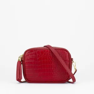 Evie Camera Bag (Croc Print)