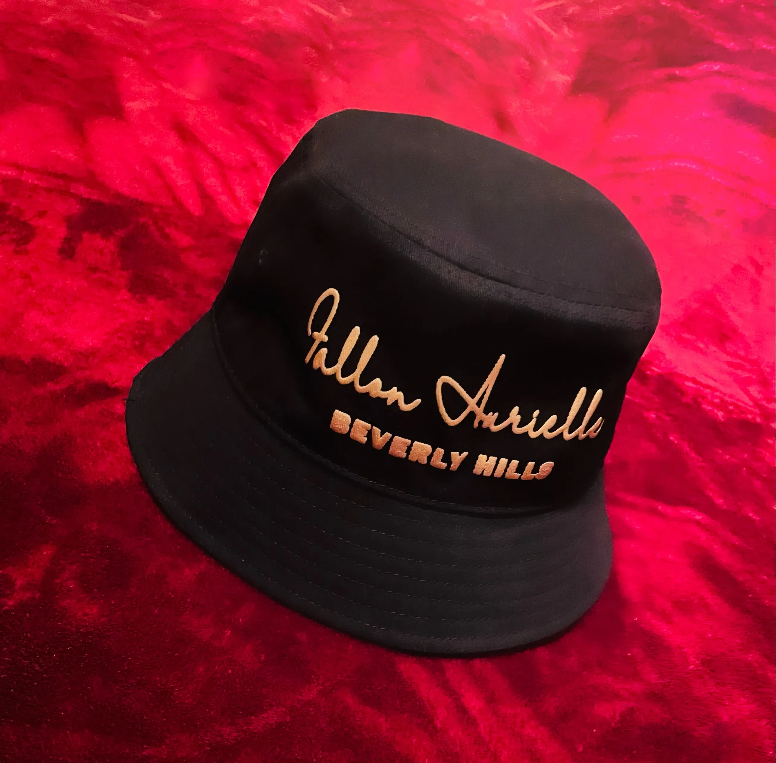 Fallon Aurielle Unisex Signature 3 Piece Beverly Hills Rep Yo Set Short Set (Black & Gold)