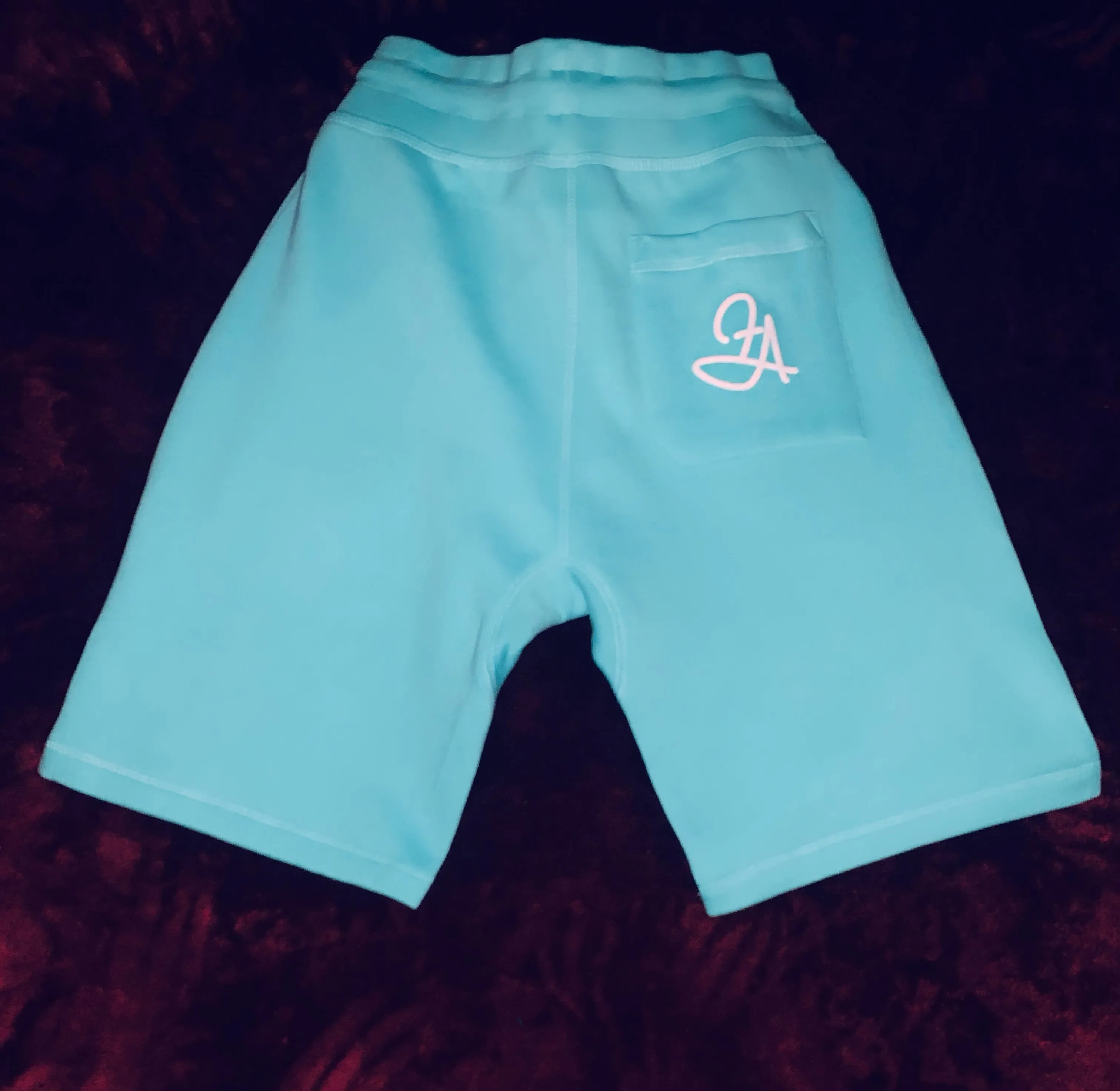 Fallon Aurielle Unisex Signature Detroit Rep Yo Set Short Set (Seafoam Green & White)