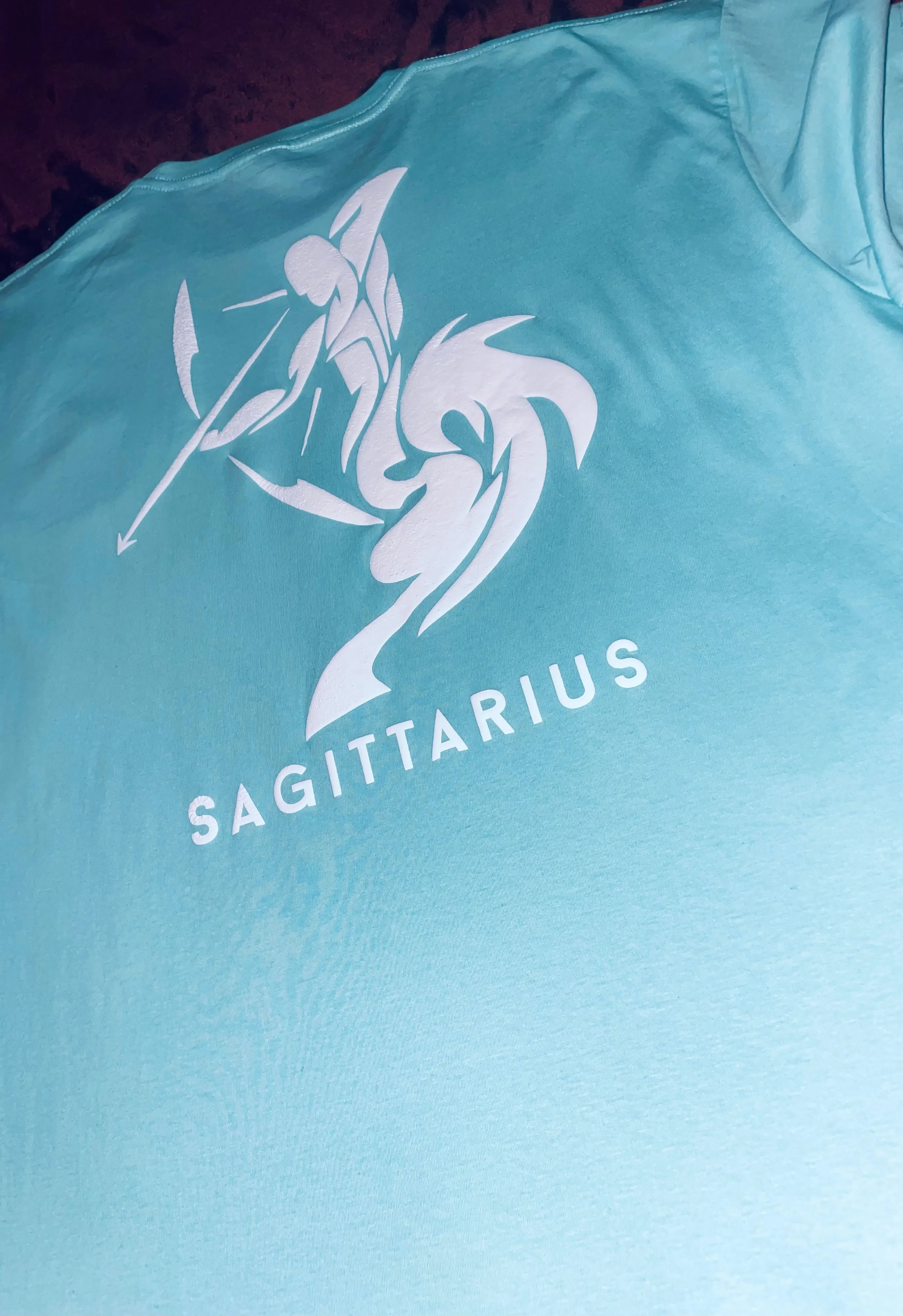 Fallon Aurielle Unisex Signature Sagittarius Logo & Name Zodiac Jogger Set (Seafoam Green & White)