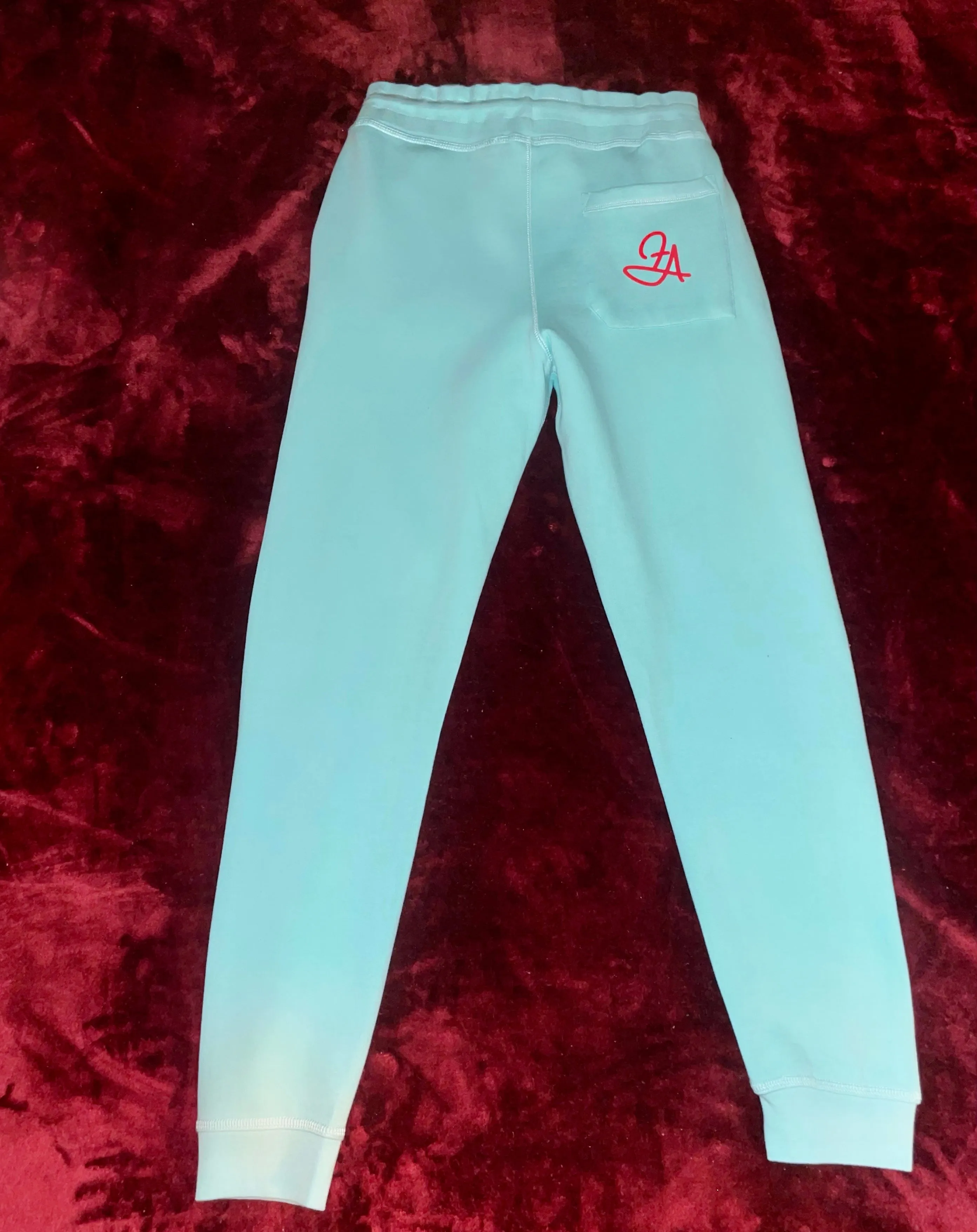 Fallon Aurielle Unisex Signature Scorpio Zodiac Jogging Set (Seafoam Green & Red)