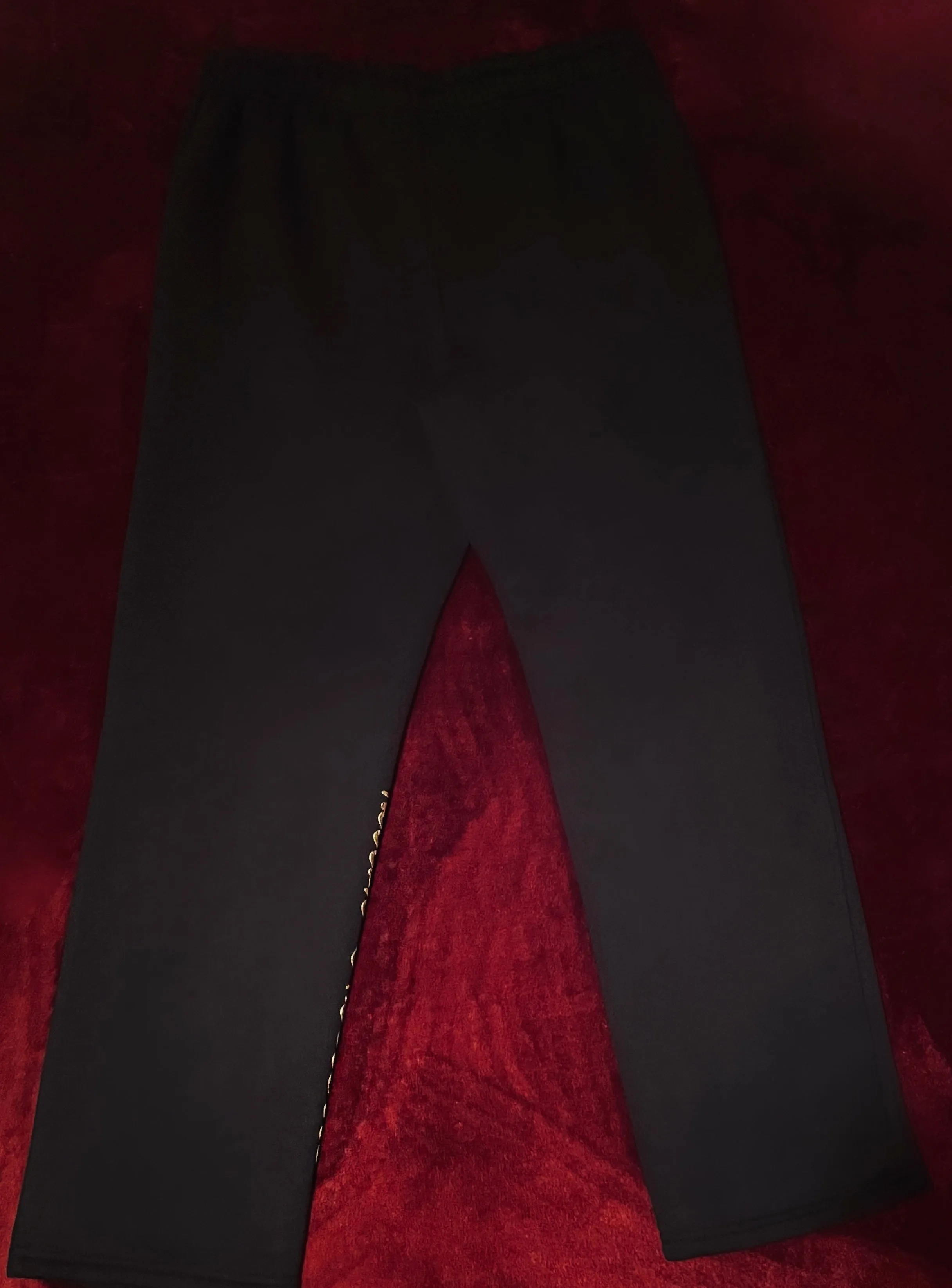 Fallon Aurielle Unisex Signature Stacked Joggers (Black & Gold)