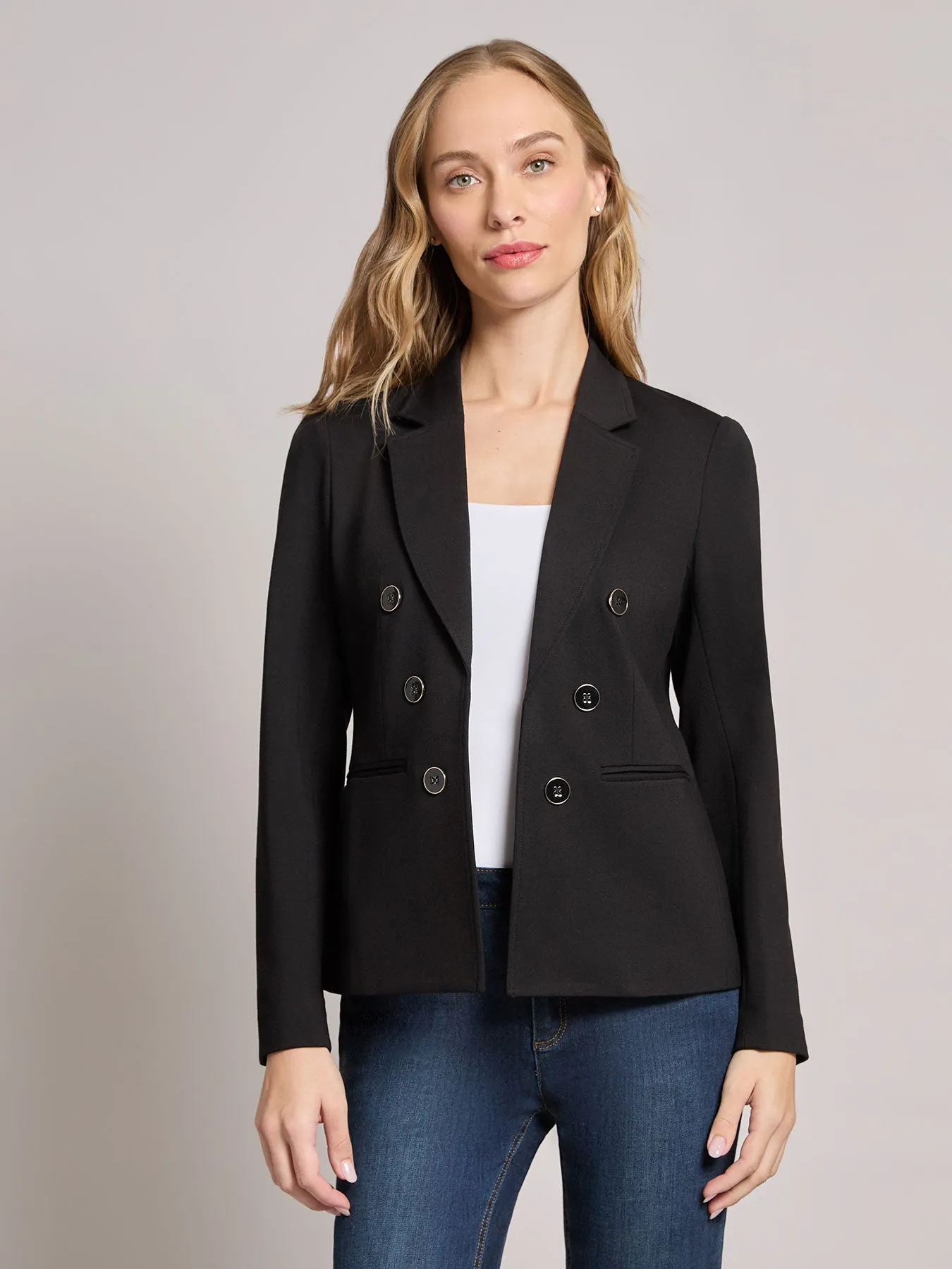 Faux Double Breasted Jacket