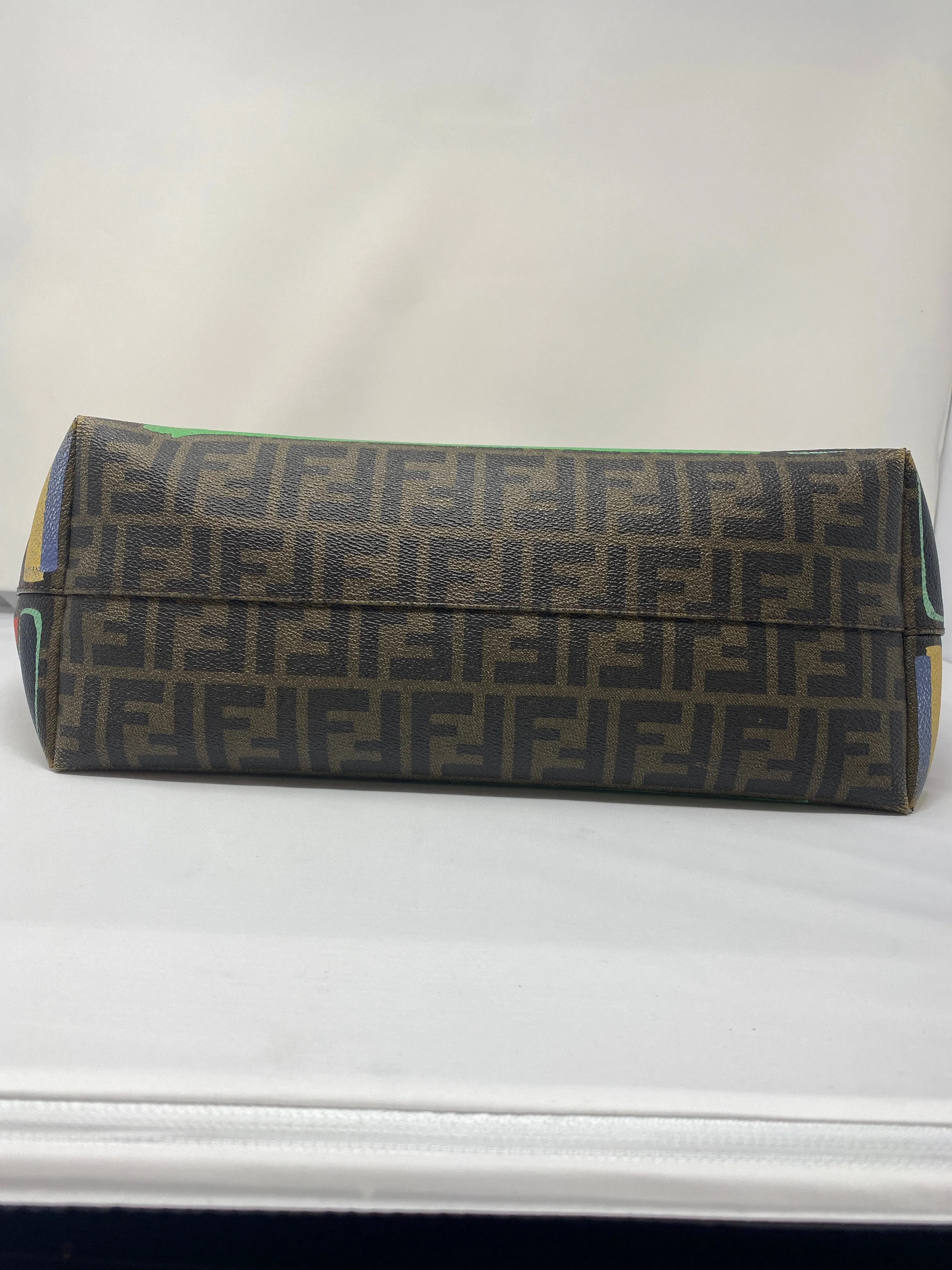 FENDI Spalmati Chalks Medium Roll Tote Bag
