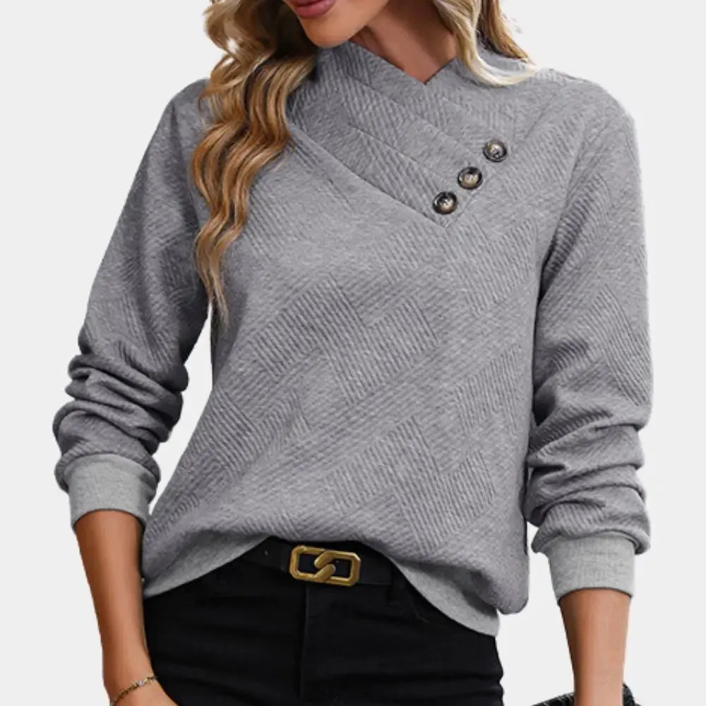 Fenja - Decorative Button Style Woman's Cardigans