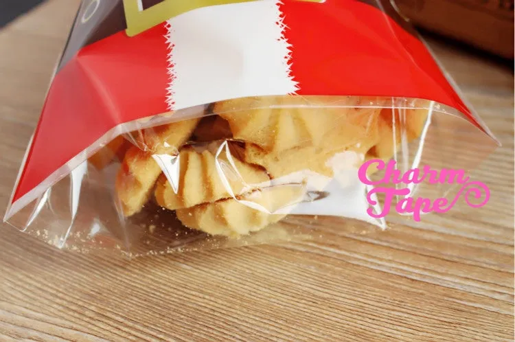 Festive Santa Gift Bags Cello Bags Cookie bags - Favors Bags - Party bags Set of 20/50/100 bags CB20 14x22 cm