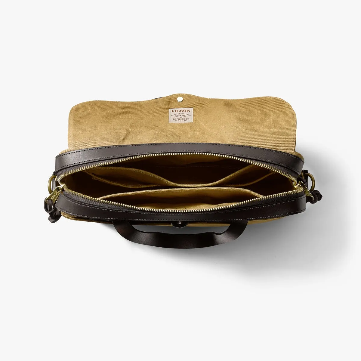 FILSON RUGGED TWILL ORIGINAL BRIEFCASE - TAN