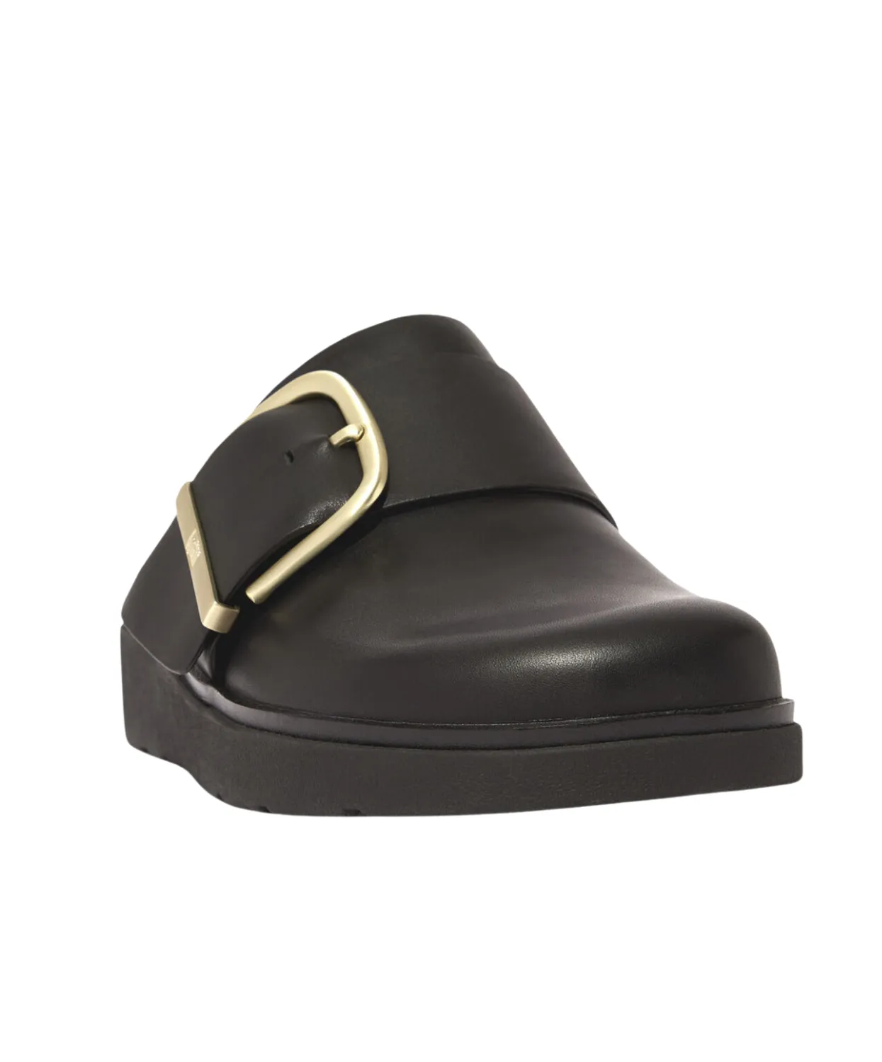 FitFlop Gen-FF Maxi Buckle Leather Mules Black
