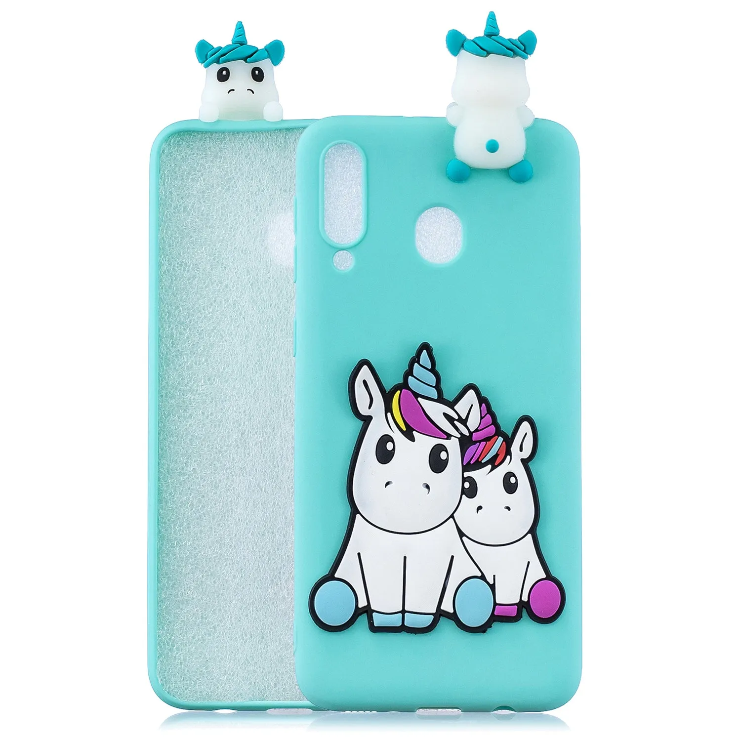 For Samsung A10S/A20S Phone Cover 3D Patch Soft TPU Cartoon Smart Phone Shell Anti-fall Anti-scratch Cellphone Coat Samsung A10S