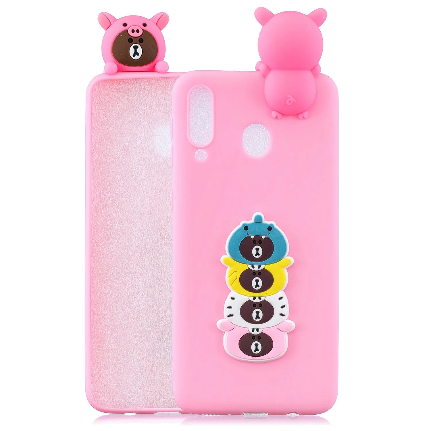 For Samsung A10S/A20S Phone Cover 3D Patch Soft TPU Cartoon Smart Phone Shell Anti-fall Anti-scratch Cellphone Coat Samsung A10S