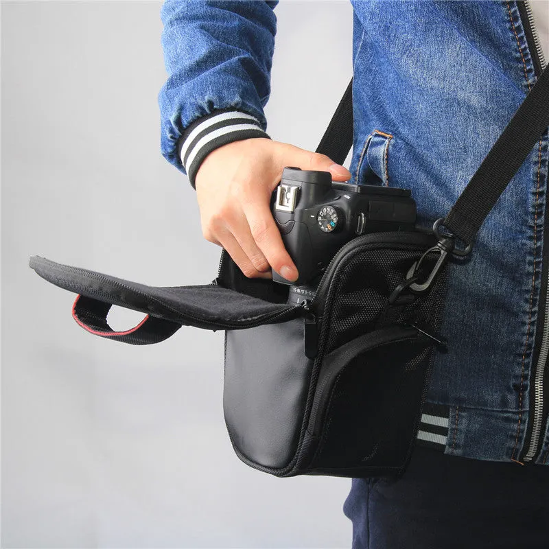 fosoto Fashion Triangle Digital Camera DSLR Shoulder Bag photo Case Bags For Canon EOS 1300D 6D 70D 760D 750D 80D 700D 600D 650D