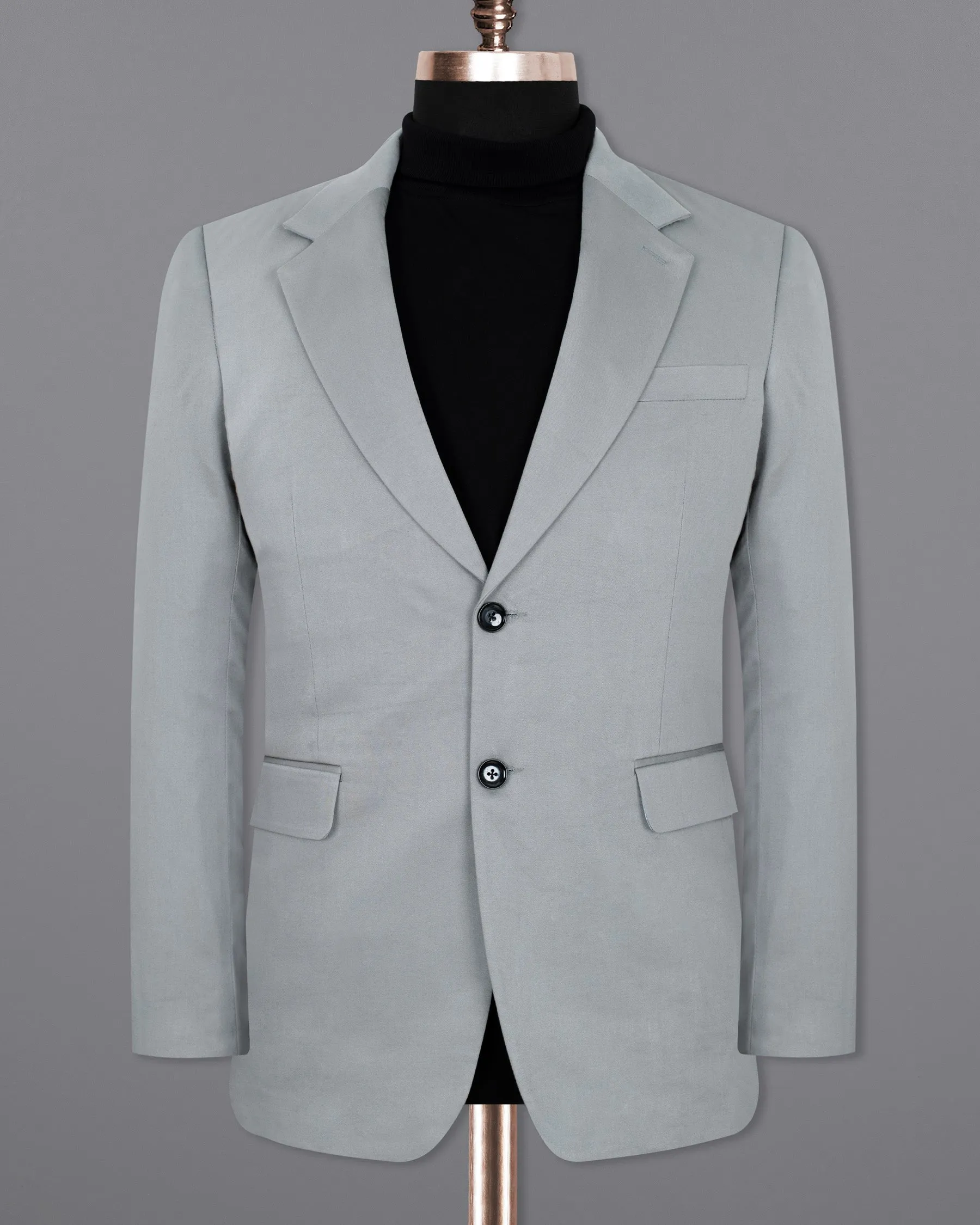 French Gray Premium Cotton Blazer