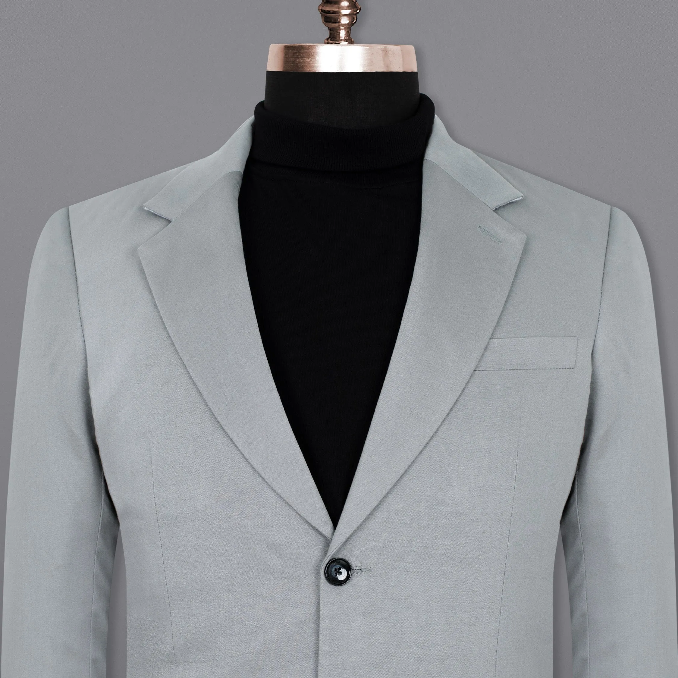 French Gray Premium Cotton Blazer