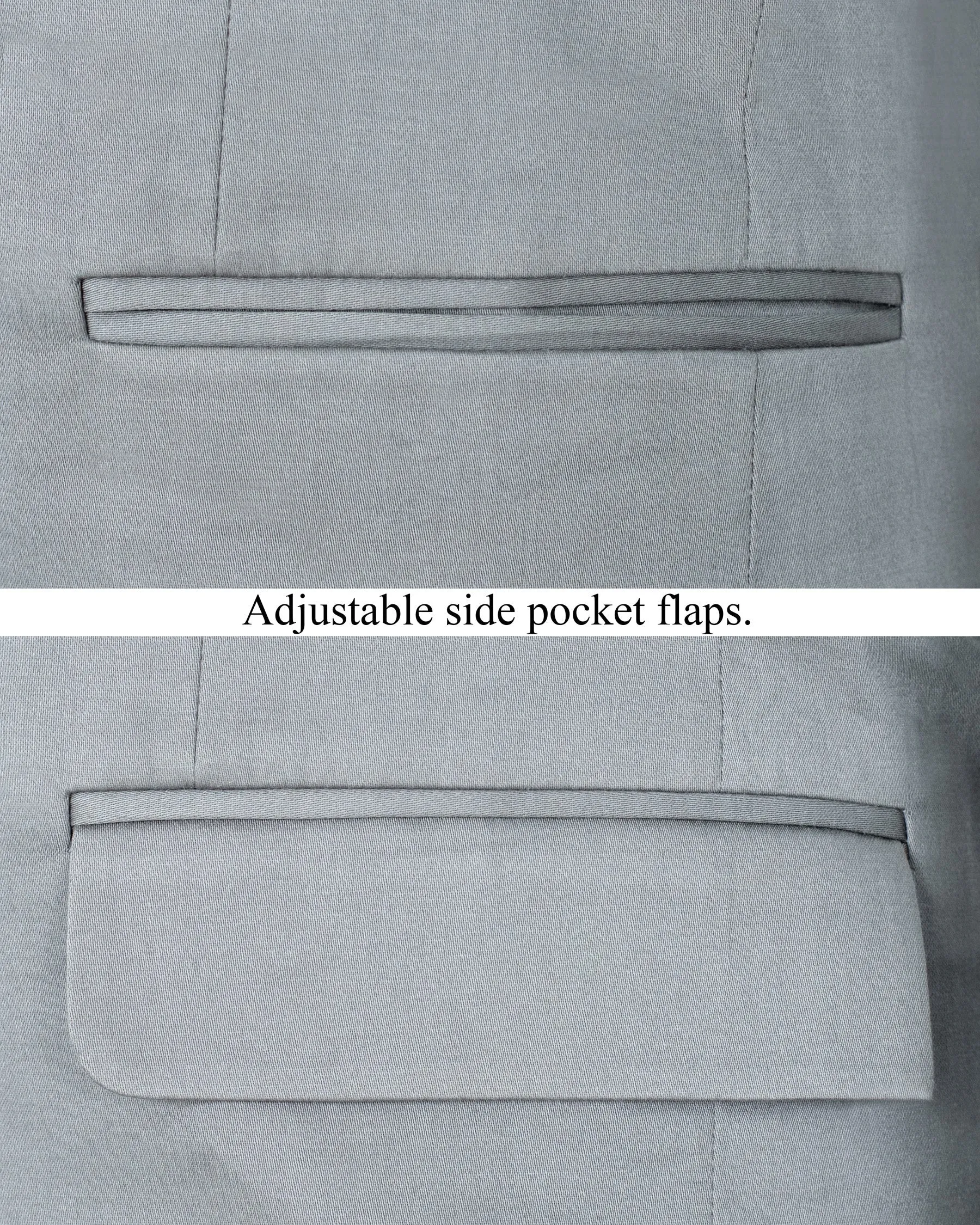 French Gray Premium Cotton Blazer