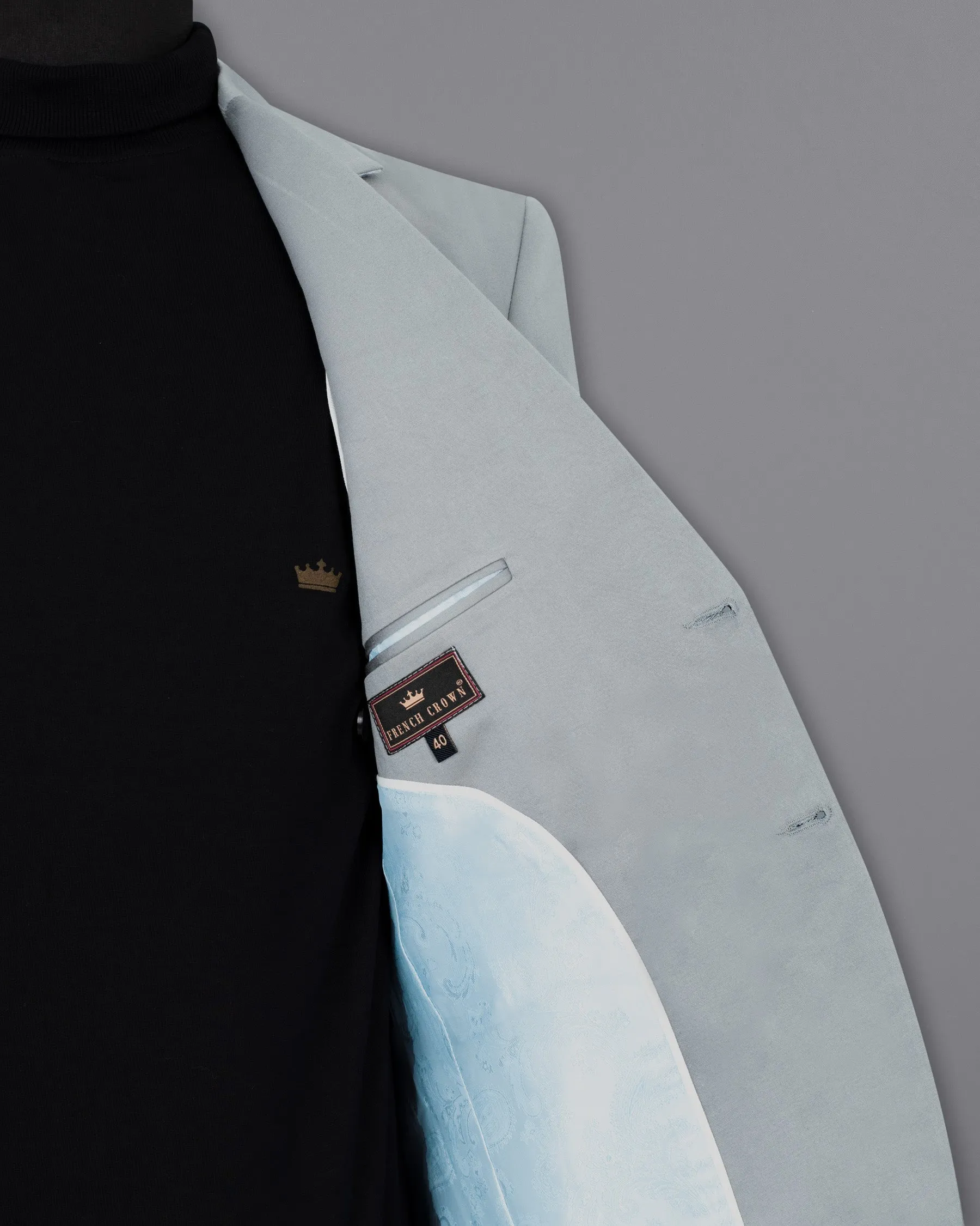 French Gray Premium Cotton Blazer
