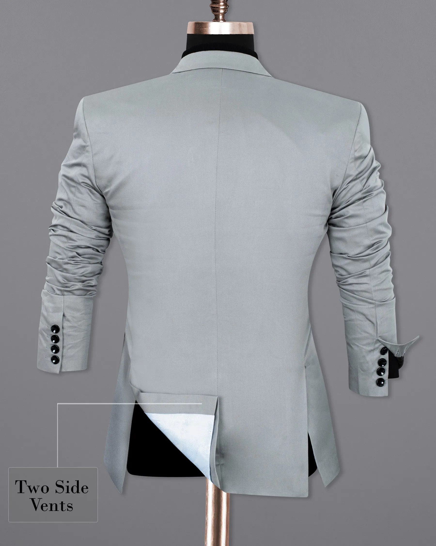 French Gray Premium Cotton Blazer