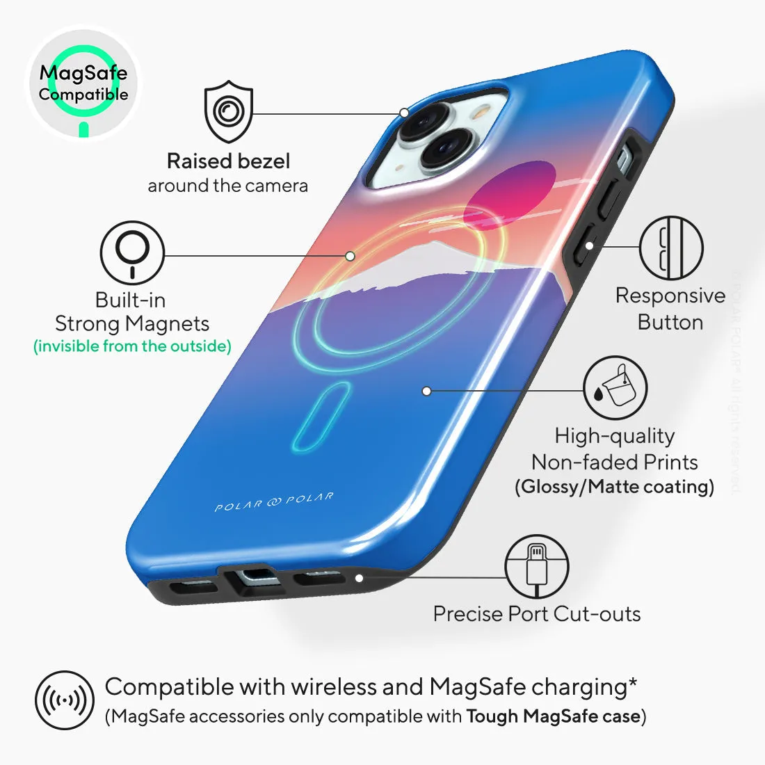 Fujisan Blue Custom - iPhone 15 Case