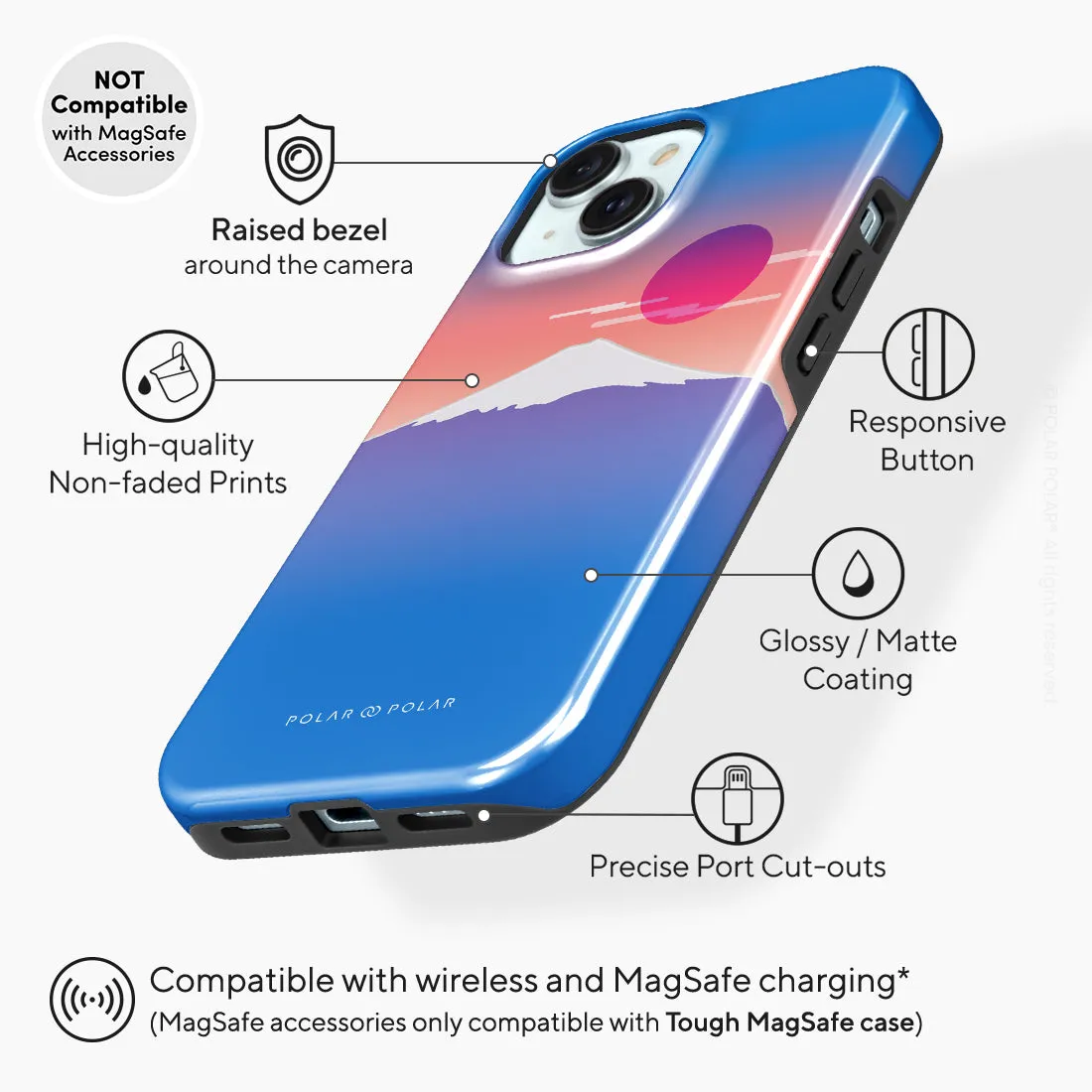 Fujisan Blue Custom - iPhone 15 Case