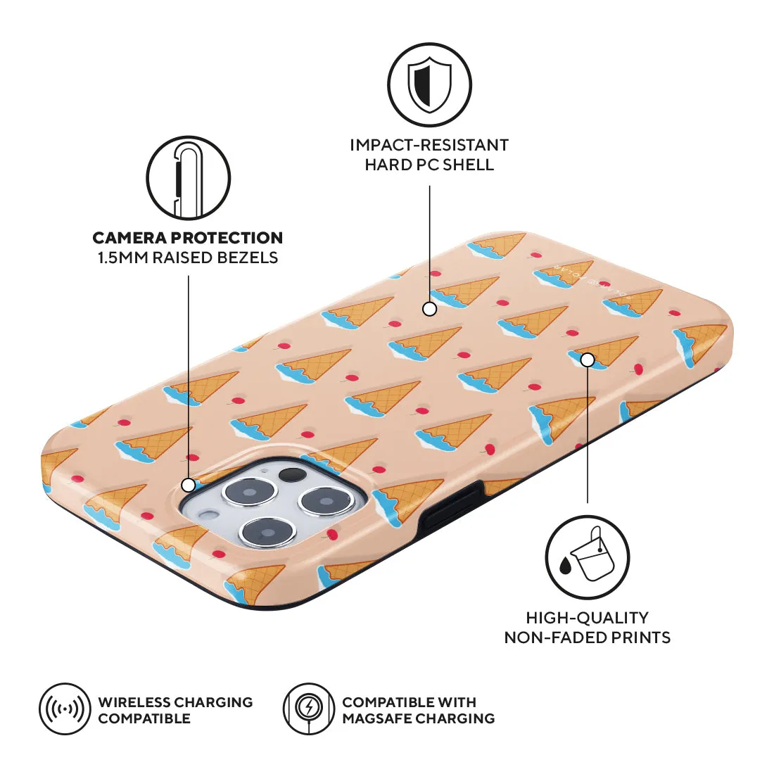 Fujisan Peach Ice Cream Custom - iPhone 12 Pro Max Case