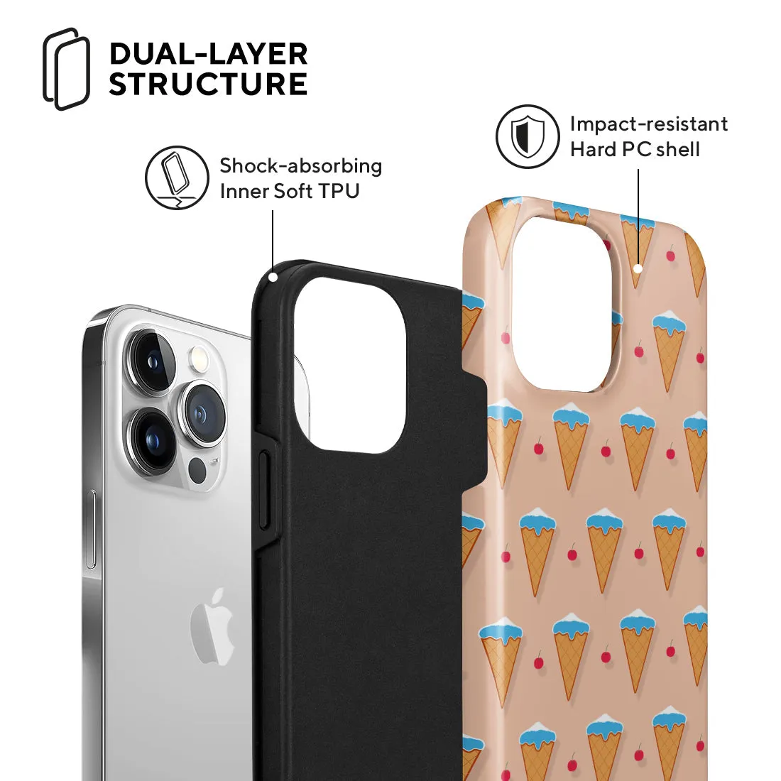 Fujisan Peach Ice Cream Custom - iPhone 13 Pro Max Case