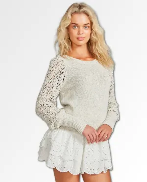 Gave Good Lace Sweater Ivory
