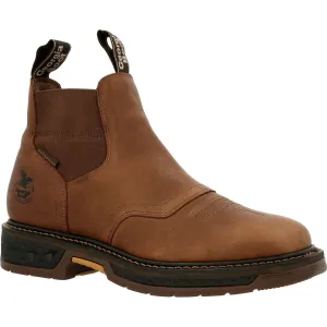 Georgia Men's Carbo-Tec LT 6" Soft Toe Waterproof Work Boot - Brown - GB00434