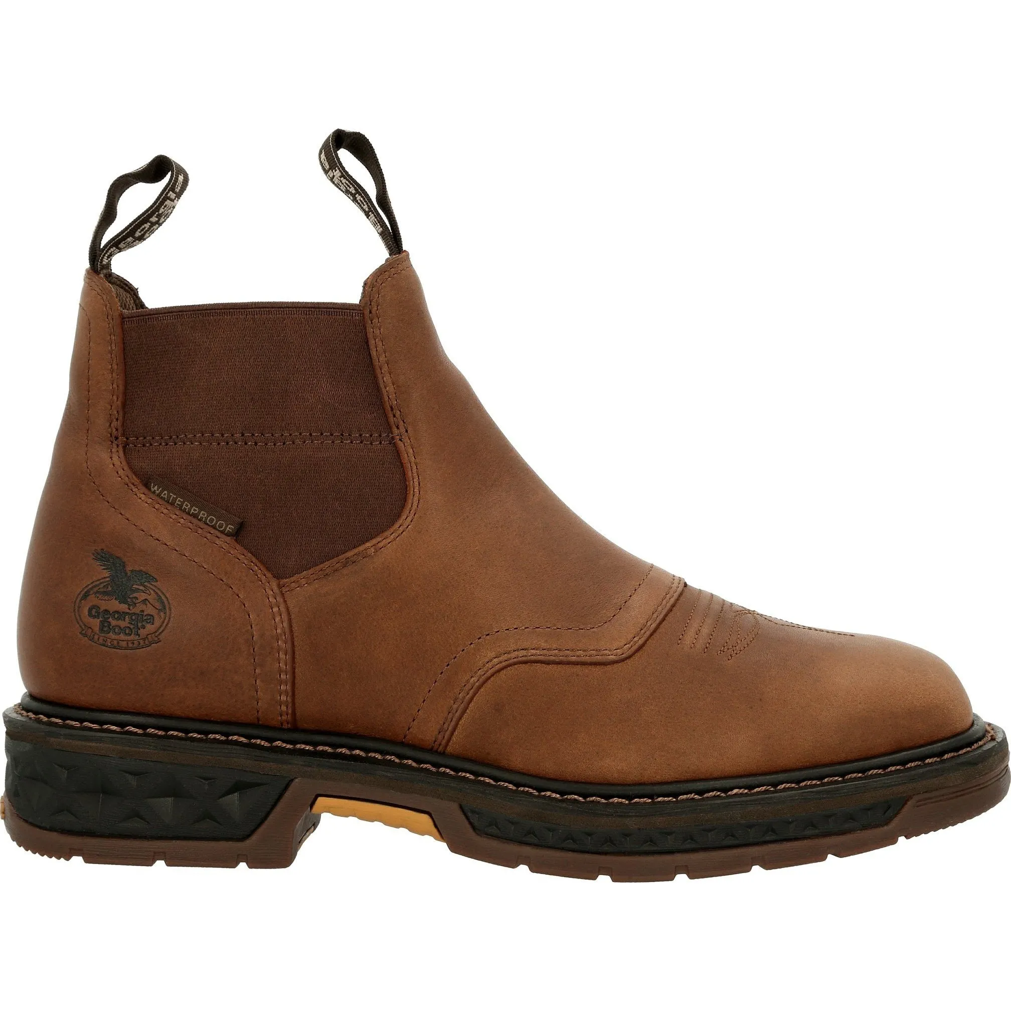 Georgia Men's Carbo-Tec LT 6" Soft Toe Waterproof Work Boot - Brown - GB00434