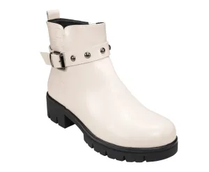 Georgia Off White Booties