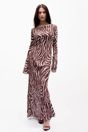 Gia Dress in Animal by Realisation Par - RENTAL