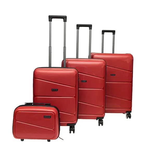 Gino De Vinci Swirl Medium Roller Case Red