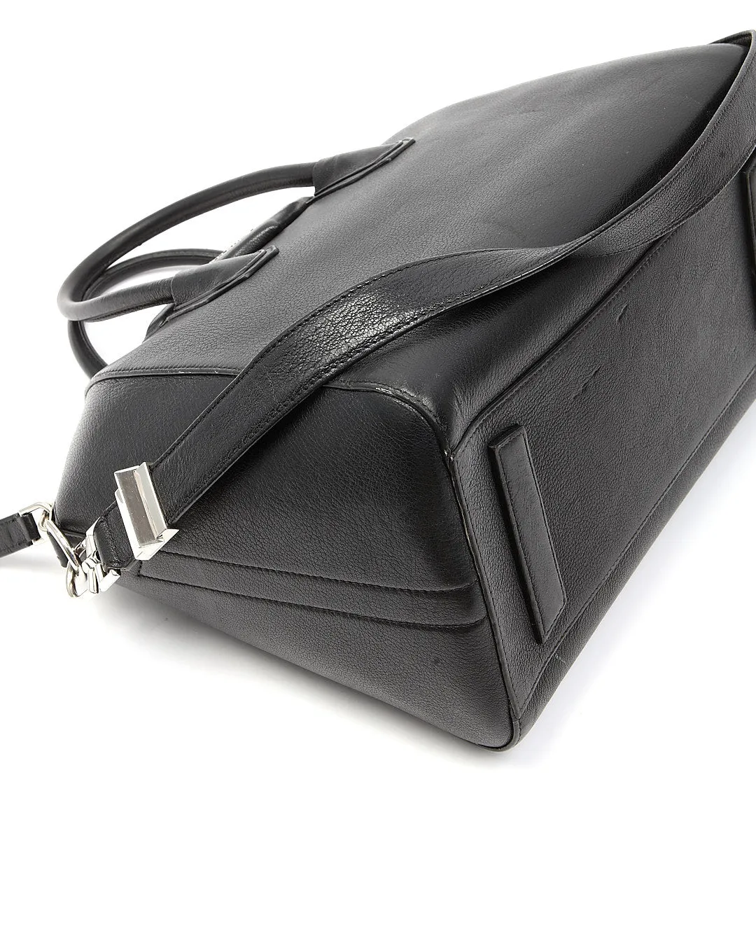 Givenchy Black Grained Leather Medium Antigona Bag