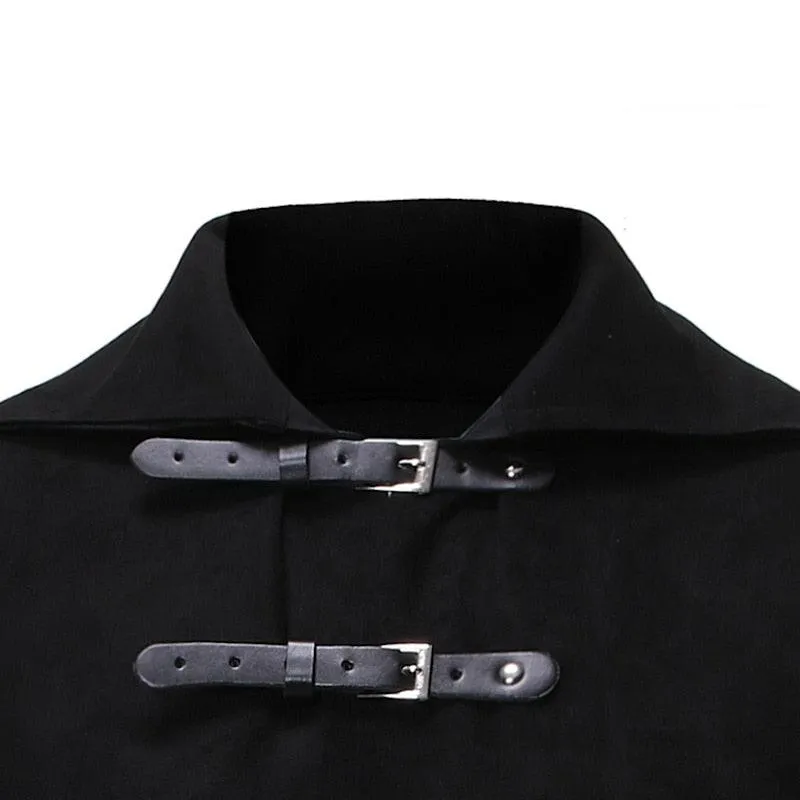 Gothic Steampunk Velvet Vest Medieval Victorian Double Breasted Suit Tail Coat Stage Cosplay