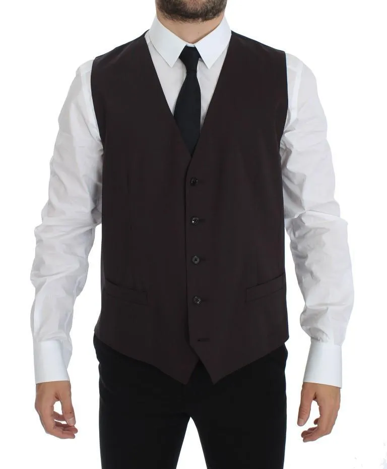 Gray Bordeaux Wool Stretch Blazer Jacket