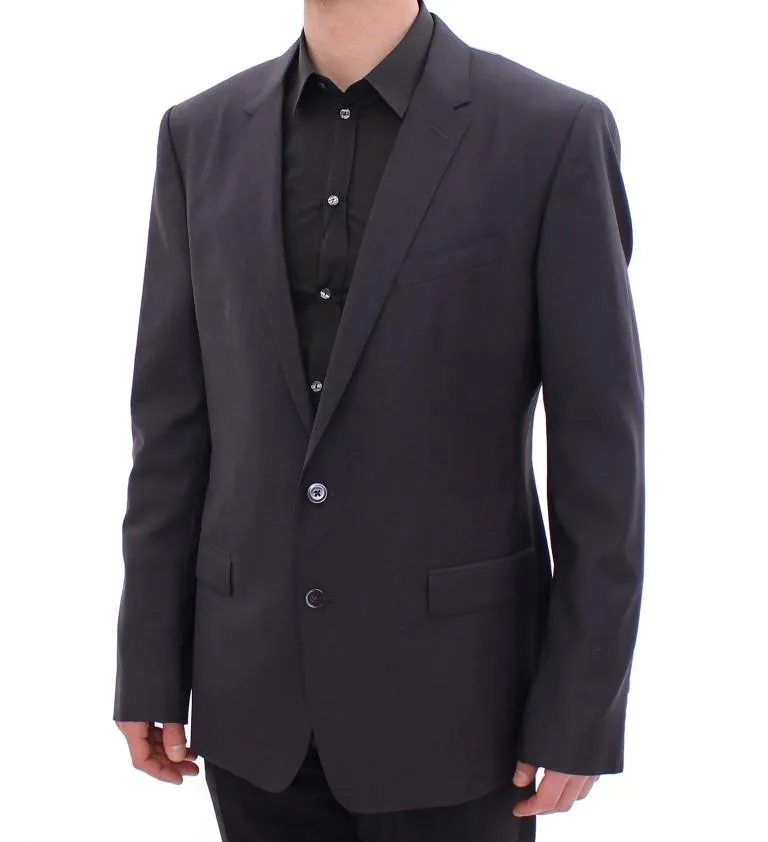 Gray slim fit MARTINI wool blazer