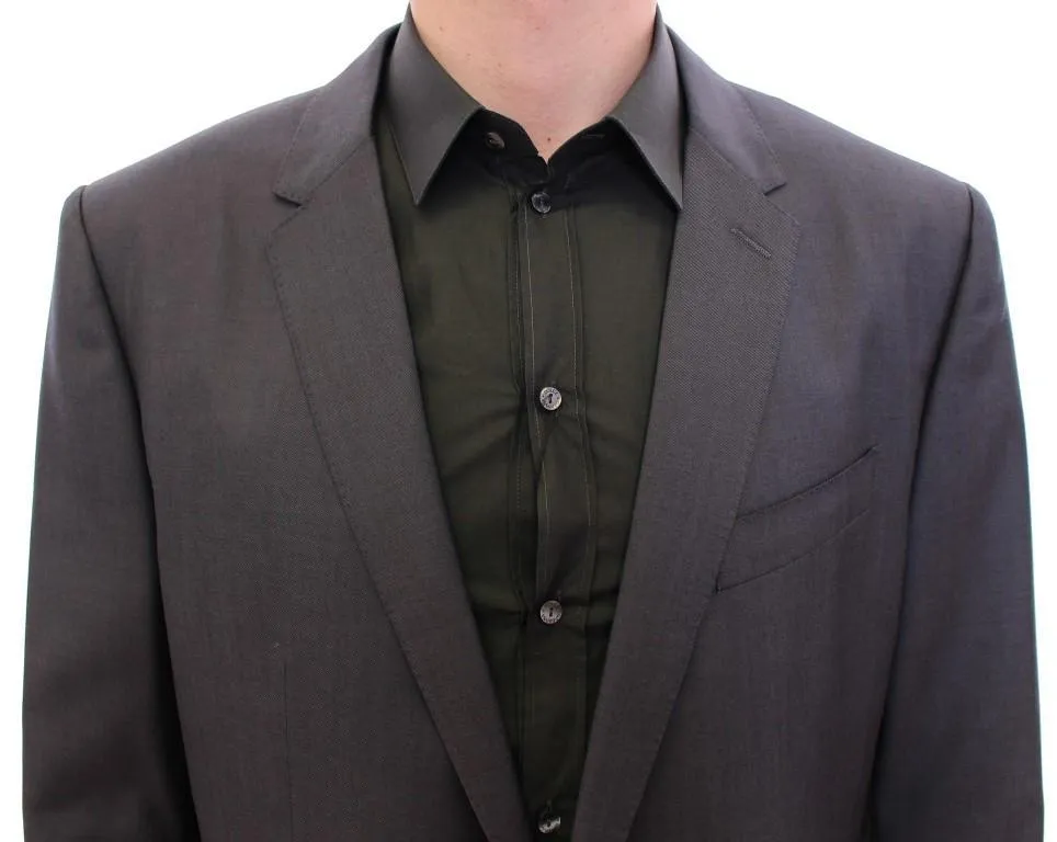 Gray slim fit MARTINI wool blazer