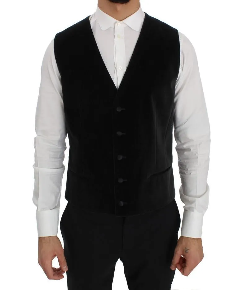 Gray Velvet Slim Fit Blazer Jacket