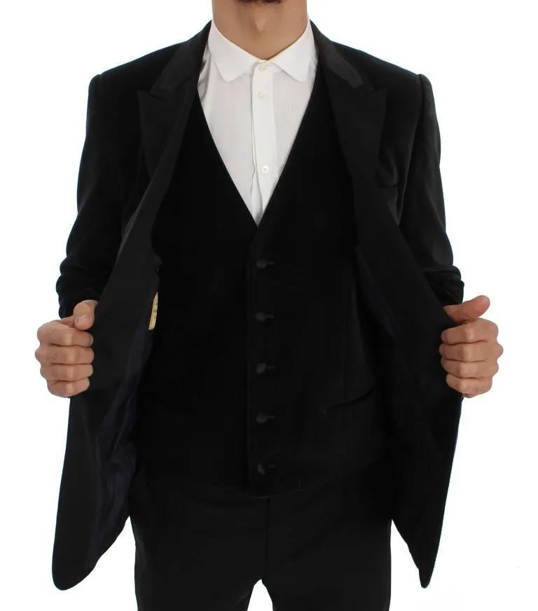 Gray Velvet Slim Fit Blazer Jacket