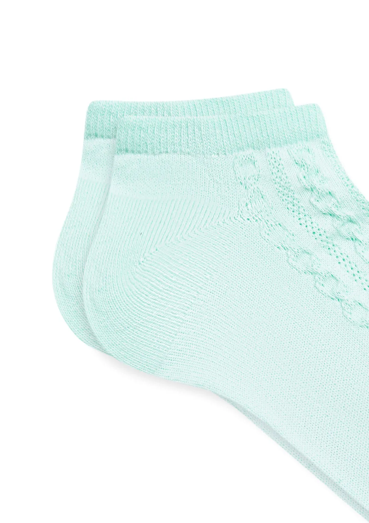 Green Ankle Socks