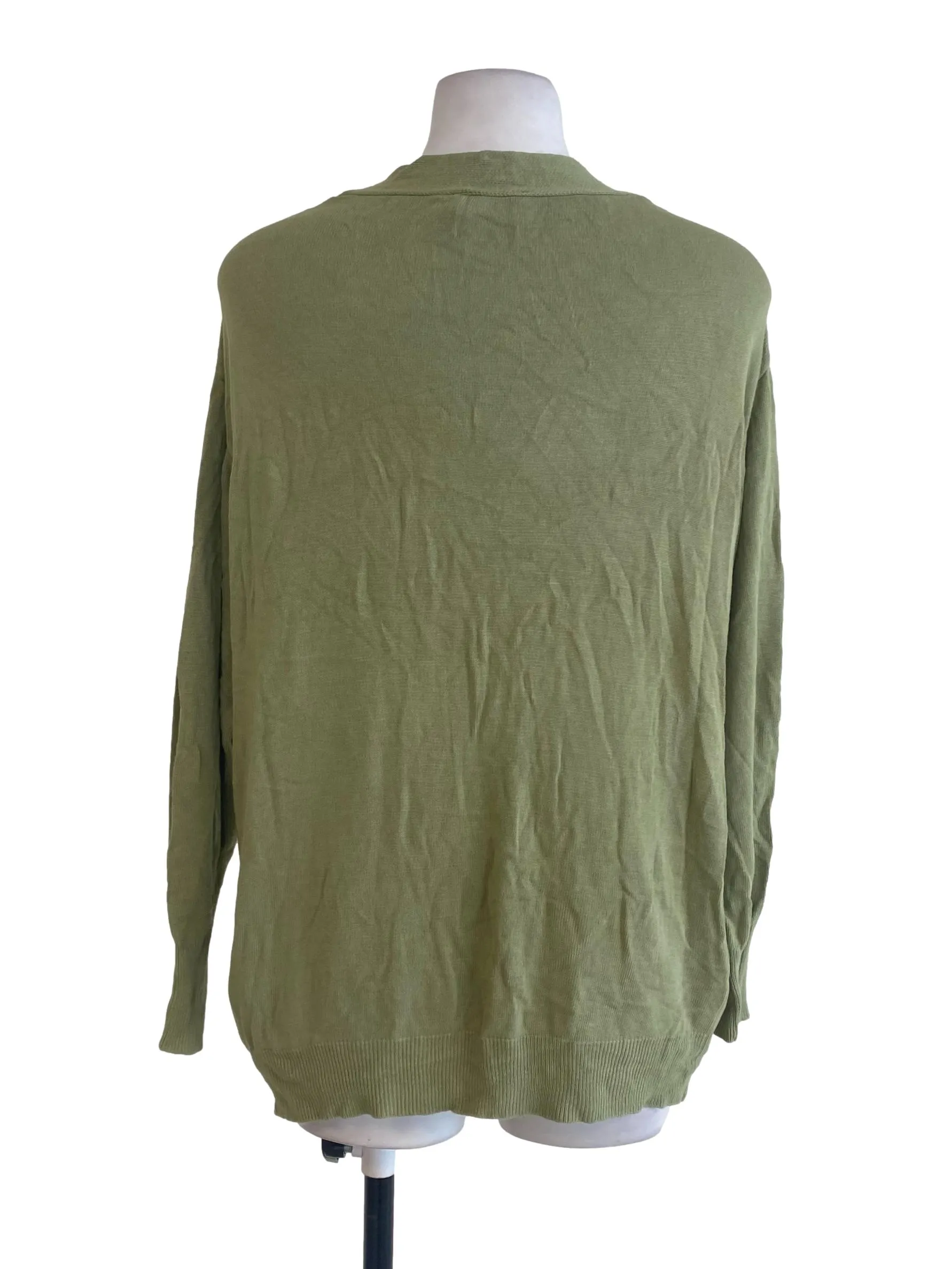 Green V Neck Cardigan TCL