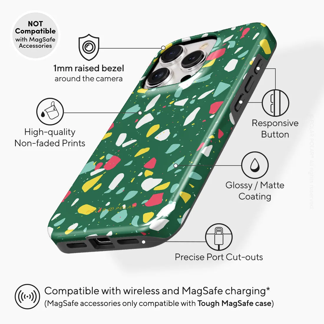 Greenfield Terrazzo Custom - iPhone 15 Pro Case