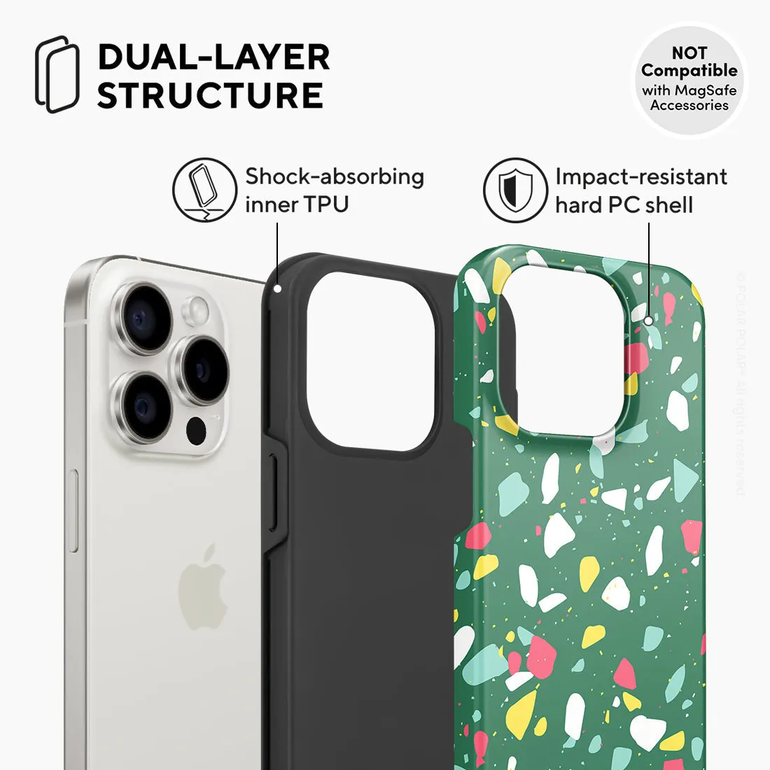 Greenfield Terrazzo Custom - iPhone 15 Pro Case